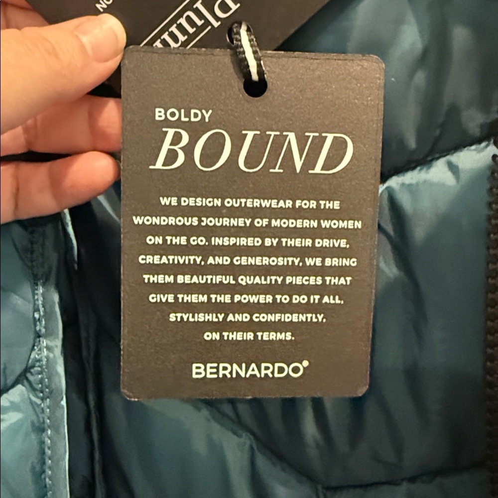 Bernardo Deep Teal Puffer Jacket - Picture 6 of 7